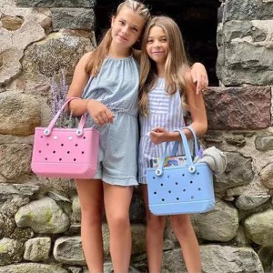 EVA Waterproof Summer Storage Basket – Colorful Tote, Beach Storage, Pet Bag, Girl's Handbag 1