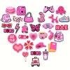 31pcs pink valentine shoe charms set – bag charm perfect gift 31pcs Pink Valentine Shoe Charms Set – Bag Charm - Perfect Gift