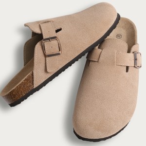 women’s suede clogs – fashionable cork suede mules with arch support, anti slip outdoor slippers Women’s Suede Clogs – Fashionable Cork Suede Mules with Arch Support, Anti-Slip Outdoor Slippers 2