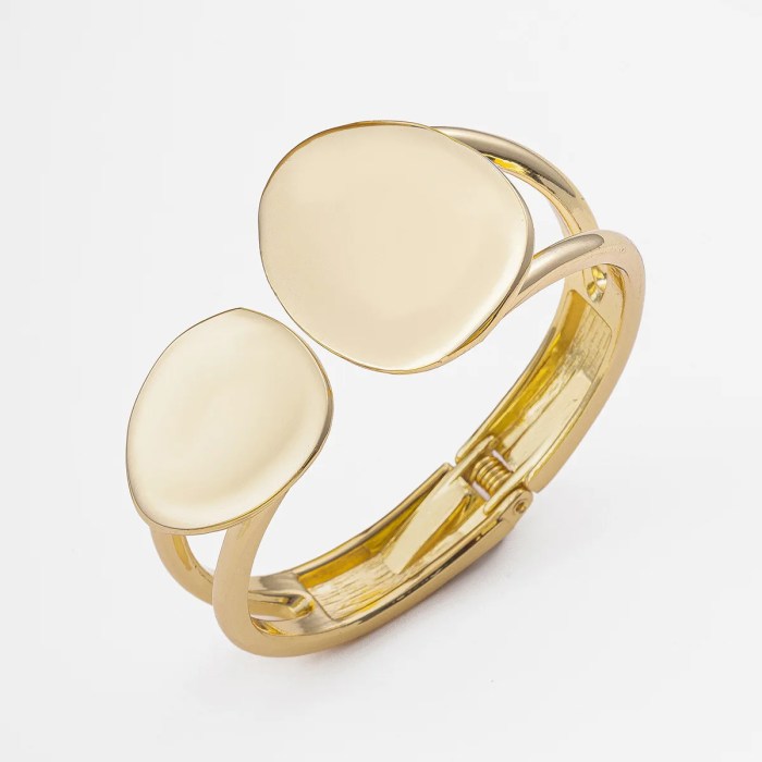 DIAZI Wide Cuff Bangle – Punk Metal Bracelet for Men & Women, Gift Jewelry 4