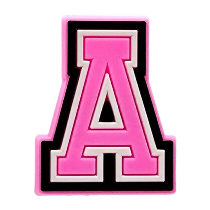 pink varsity crocs shoe charms for crocs – fun accessories for women, men, and kids Pink Varsity Crocs Shoe Charms for Crocs – Fun Accessories for Women, Men, and Kids 2