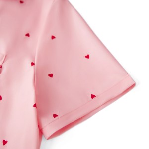 women's pink heart loungewear shortsleeve sleepwear set Women's Pink Heart Loungewear Shortsleeve Sleepwear Set 6