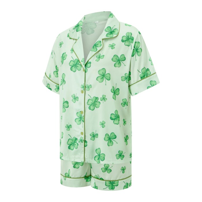 women's 2 piece pyjama set – saint patrick day soft loungewear for cozy sleepwear Women's 2-Piece Pyjama Set – Saint Patrick Day Soft Loungewear for Cozy Sleepwear 3