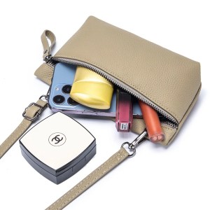 Genuine Leather Shoulder Bag Women Luxury Phone Crossbody Bag Designer Small Handbag Wallet Lipstick Key Pouch Holder Female 2
