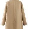 Women's Blazer Coat – Black, Beige, Khaki, Blue, Green, Gray, Fashionable Office Wear Outerwear Jackets 4