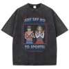 just say no to sports washed t shirt – loose, distressed casual tee Just Say No to Sports Washed T-Shirt – Loose, Distressed Casual Tee 4