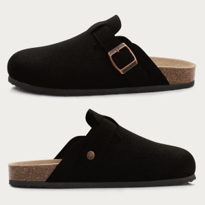 footbed clogs for women & men – fashion leather mules with arch support, comfortable indoor/outdoor flat slides Footbed Clogs for Women & Men – Fashion Leather Mules with Arch Support, Comfortable Indoor/Outdoor Flat Slides 3