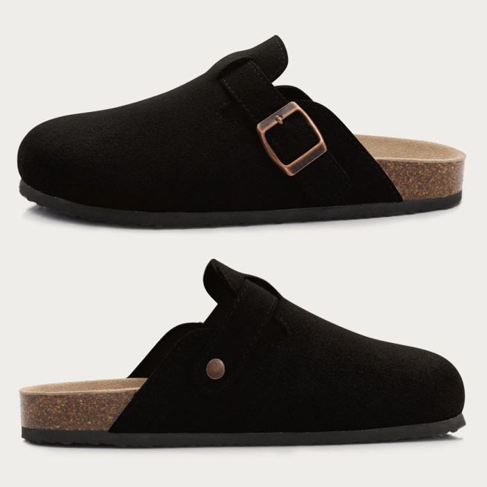 footbed clogs for women & men – fashion leather mules with arch support, comfortable indoor/outdoor flat slides Footbed Clogs for Women & Men – Fashion Leather Mules with Arch Support, Comfortable Indoor/Outdoor Flat Slides 3