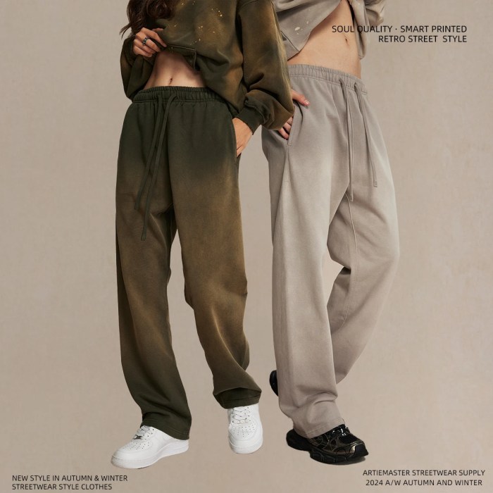 unisex straight cut tie dye sweatpants unisex Straight Cut Tie-dye sweatpants 3
