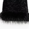 Zach Women's Sequined Feather Embellished Sleeveless Mini Dress 4