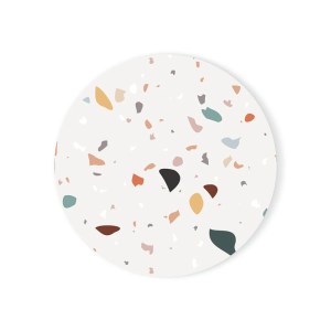Terrazzo Ceramic Absorbent Coasters Avoid Furniture Being Scratched Coffee Table Decor Housewarming Gift for Home Decor 3