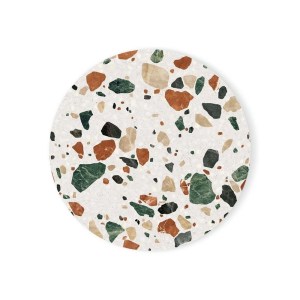 Terrazzo Ceramic Absorbent Coasters – Stylish Drink Coasters for Wooden Tables & Home Decor Gift 4
