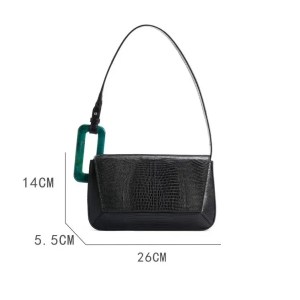 Fashion Panelled Women Shoulder Bags Designer Patchwork Underarm Bag Luxury Pu Leather Handbags Quality Small Flap Famale Purses 5