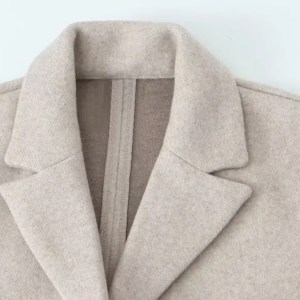women's fashion open stitch long trench coat – vintage v neck, full sleeves Women's Fashion Open Stitch Long Trench Coat – Vintage V-Neck, Full Sleeves 3