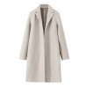 women's fashion open stitch long trench coat – vintage v neck, full sleeves Women's Fashion Open Stitch Long Trench Coat – Vintage V-Neck, Full Sleeves