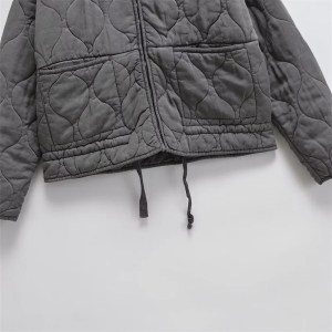Autumn Women's Padded High Neck Collar Puffer Jacket 4