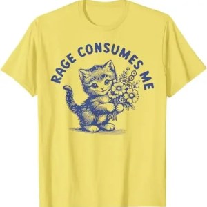 rage consumes me cat t shirt – kitty meme graphic tee Rage Consumes Me Cat T-Shirt – Kitty Meme Graphic Tee 5