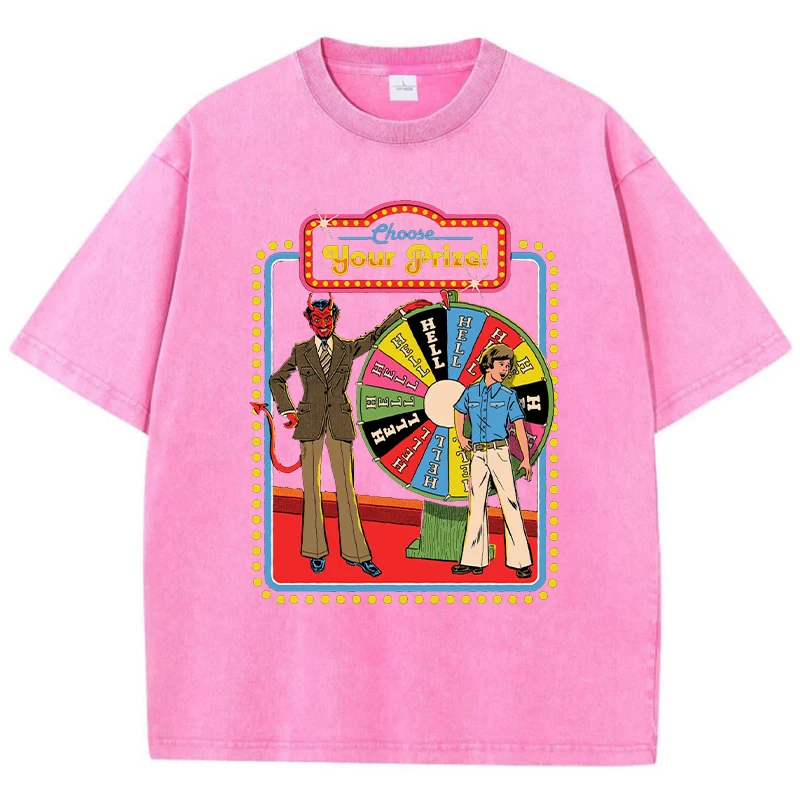 your prize comic washed t shirt – soft, breathable distressed tee Your Prize Comic Washed T-Shirt – Soft, Breathable Distressed Tee 3