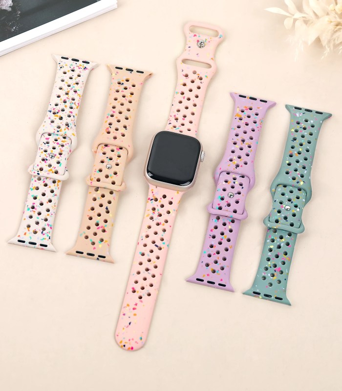 Sport Silicone Strap for Apple Watch 40mm-49mm, Ultra 2, Series 9/8/7/6/5/4/SE 1