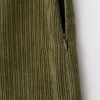 women's olive green corduroy mini skirt – retro style, low waist, slim a line with side zipper and hip wrap detail Women's Olive Green Corduroy Mini Skirt – Retro Style, Low Waist, Slim A-Line with Side Zipper and Hip Wrap Detail 3