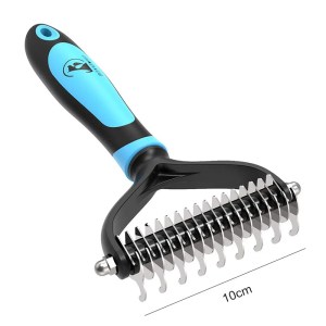 Double Sides Widened Pet Hair Remover Combs for Dogs, Hair Knot Tool, Grooming and Care Accessories