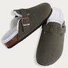 suede clogs – unisex mules with cork footbed, arch support, non slip outdoor beach slippers & home shoes Suede Clogs – Unisex Mules with Cork Footbed, Arch Support, Non-Slip Outdoor Beach Slippers & Home Shoes 5