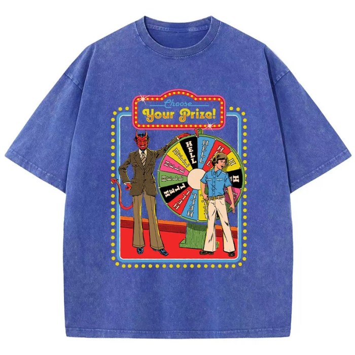 Your Prize Comic Washed T-Shirt – Soft, Breathable Distressed Tee 5
