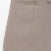 Women's Khaki Single-Breasted Sleeveless Romper – Round Neck, Straight Leg Shorts Jumpsuit 2