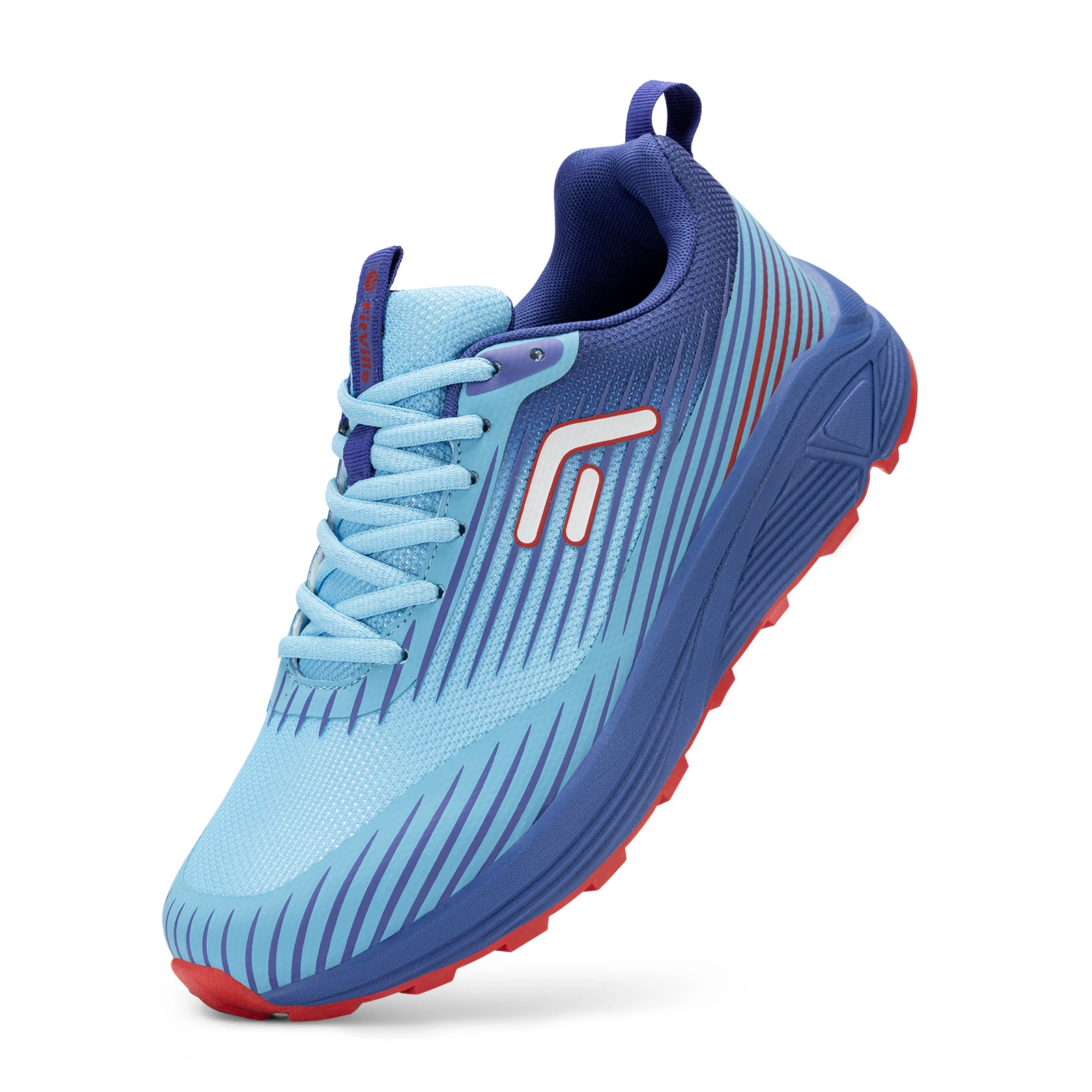 fitville trail running shoes men's sneakers extra wide