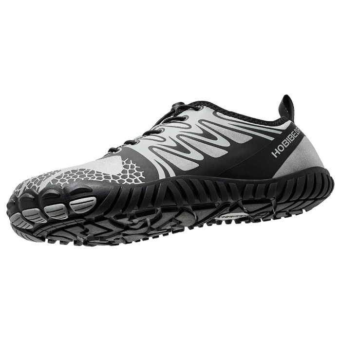 HOBIBEAR Wide Toe Barefoot Hiking Zero Drop Minimalist Elastic Band Shoes 3