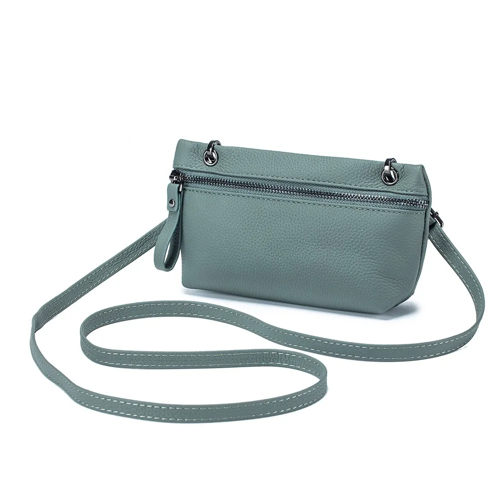 Genuine Leather Shoulder Bag Women Luxury Phone Crossbody Bag Designer Small Handbag Wallet Lipstick Key Pouch Holder Female