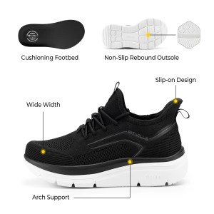 fitville men's thick sole running shoes – shock absorbing, lightweight sneakers FitVille Men's Thick Sole Running Shoes – Shock Absorbing, Lightweight Sneakers 1
