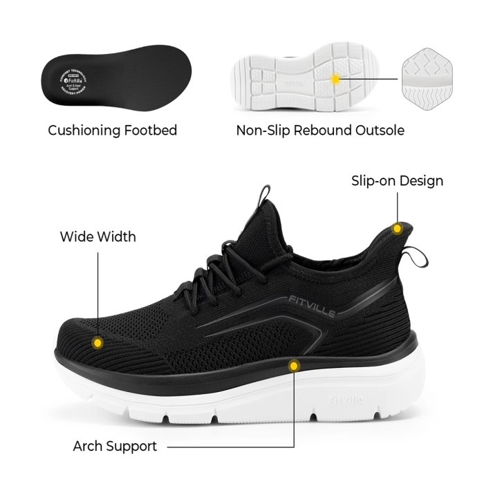 fitville men's thick sole running shoes – shock absorbing, lightweight sneakers FitVille Men's Thick Sole Running Shoes – Shock Absorbing, Lightweight Sneakers 1