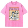 conducting experiments print women's t shirt – soft washed summer tee, cool & breathable street fashion Conducting Experiments Print Women's T-Shirt – Soft Washed Summer Tee, Cool & Breathable Street Fashion 2