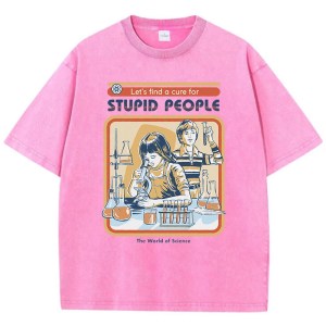 Conducting Experiments Print Women's T-Shirt – Soft Washed Summer Tee, Cool & Breathable Street Fashion 2