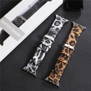 leopard leather strap for apple watch 38mm 49mm, series 9/8/7/6/5/4/se/ultra 2 Leopard Leather Strap for Apple Watch 38mm-49mm, Series 9/8/7/6/5/4/SE/Ultra 2 2