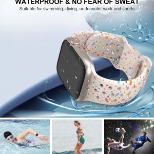 Sport Silicone Strap for Apple Watch 40mm-49mm, Ultra 2, Series 9/8/7/6/5/4/SE 4