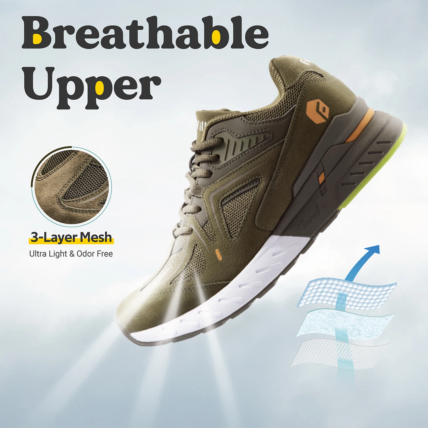 FitVille Men's Walking Shoes – Extra Wide, Lightweight Sneakers with Arch Support 6