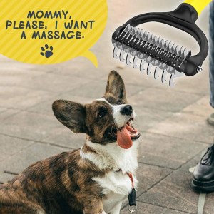 Double Sides Widened Pet Hair Remover Combs for Dogs, Hair Knot Tool, Grooming and Care Accessories 3