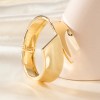 diazi wide cuff bangle – punk gold/silver metal bracelet for men & women DIAZI Wide Cuff Bangle – Punk Gold/Silver Metal Bracelet for Men & Women 5