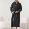 men's plush long bathrobe – soft long sleeve spa robe with belt, warm winter robe for bath & shower comfort Men's Plush Long Bathrobe – Soft Long Sleeve Spa Robe with Belt, Warm Winter Robe for Bath & Shower Comfort 3