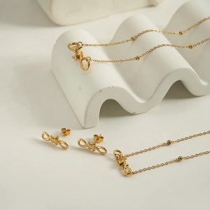 enfashion collar plant thorns pendant necklace for women's stainless steel 18k plated gold fashion simple dating jewelry p243471 ENFASHION Collar Plant Thorns Pendant Necklace For Women's Stainless steel 18K Plated Gold Fashion Simple Dating Jewelry P243471 4