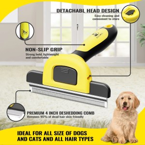 pet hair remover combs for dogs and cats, grooming and care, deshedding tool, pet accessories, 2 colors Pet Hair Remover Combs for Dogs and Cats, Grooming and Care, Deshedding Tool, Pet Accessories, 2 Colors 3