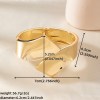 diazi wide cuff bangle – punk gold/silver metal bracelet for men & women DIAZI Wide Cuff Bangle – Punk Gold/Silver Metal Bracelet for Men & Women 2