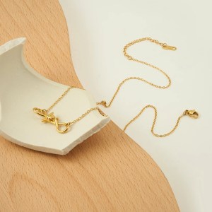 enfashion collar plant thorns pendant necklace for women's stainless steel 18k plated gold fashion simple dating jewelry p243471 ENFASHION Collar Plant Thorns Pendant Necklace For Women's Stainless steel 18K Plated Gold Fashion Simple Dating Jewelry P243471 5
