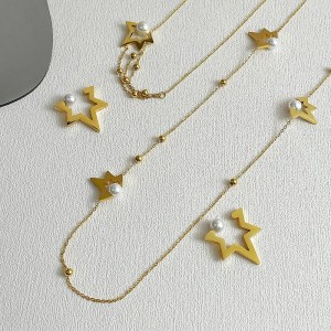 enfashion pearl star ear cuff gold color earrings for women stainless steel fake piercing earings 2021 fashion jewelry e211329 ENFASHION Pearl Star Ear Cuff Gold Color Earrings For Women Stainless Steel Fake Piercing Earings 2021 Fashion Jewelry E211329 4