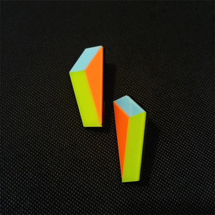 geometric neon stud earrings for women – classic acrylic splice plate design Geometric Neon Stud Earrings for Women – Classic Acrylic Splice Plate Design