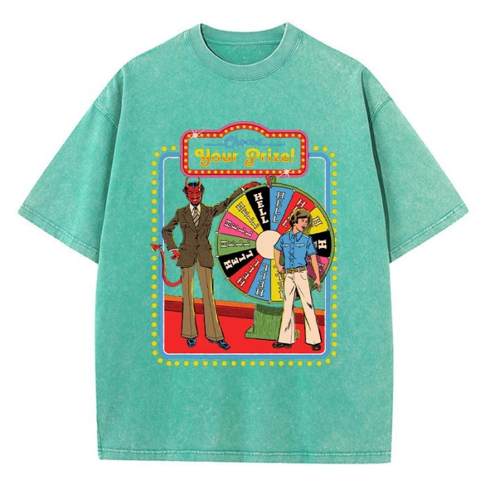Your Prize Comic Washed T-Shirt – Soft, Breathable Distressed Tee