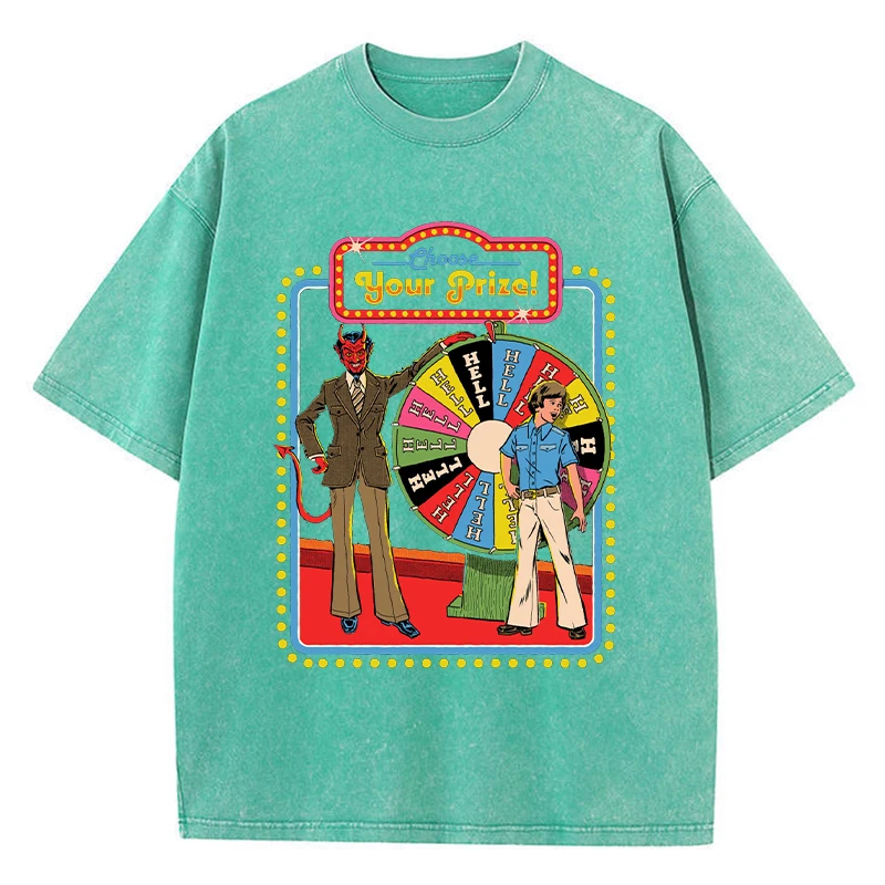 your prize comic washed t shirt – soft, breathable distressed tee Your Prize Comic Washed T-Shirt – Soft, Breathable Distressed Tee