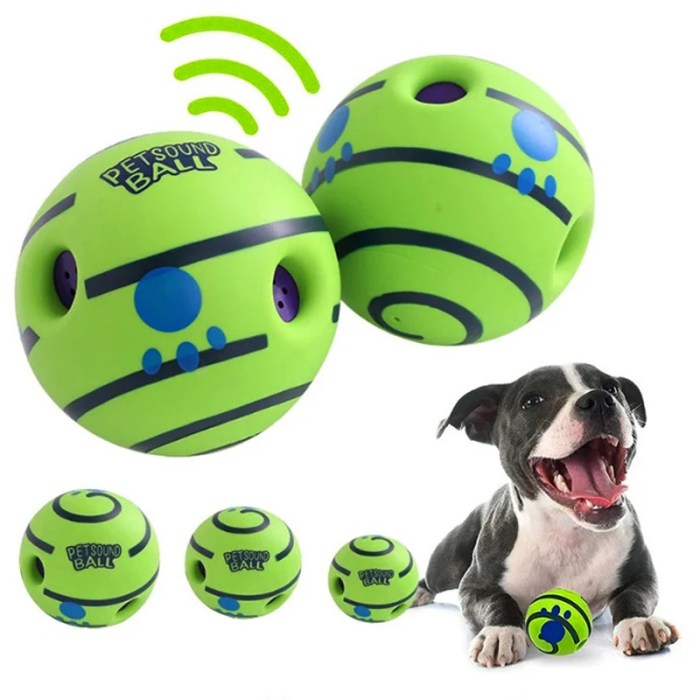 Wobble Wag Giggle Glow Ball – Interactive Dog Toy with Fun Giggle Sounds When Rolled or Shaken